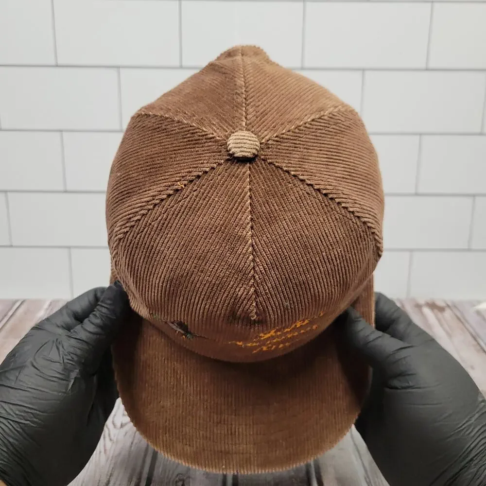 J Hats Corduroy Duck Hunting Snapback Hat Brown Jones Northwest Anglers